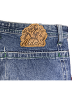 [V1081] Vintage y2k Akademiks blaue baggy jeans