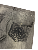[V1087] Vintage y2k Avirex graue straight jeans