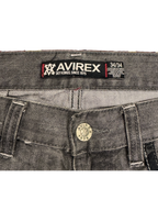 [V1087] Vintage y2k Avirex graue straight jeans