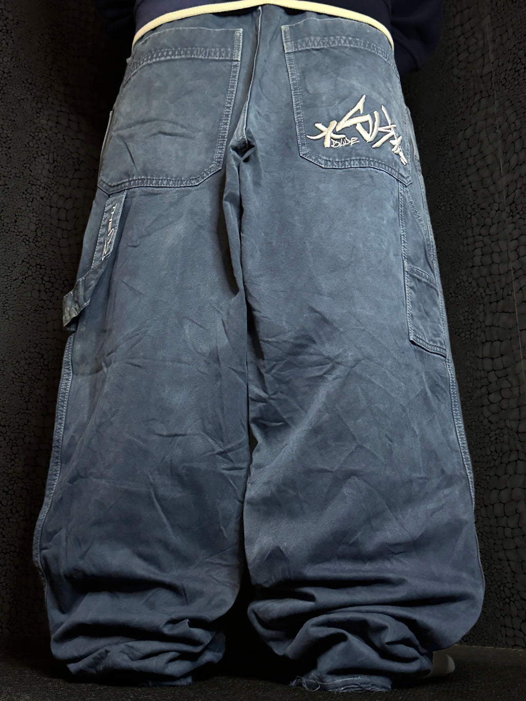 [V1089] Vintage y2k Blueskin marineblaue baggy jeans