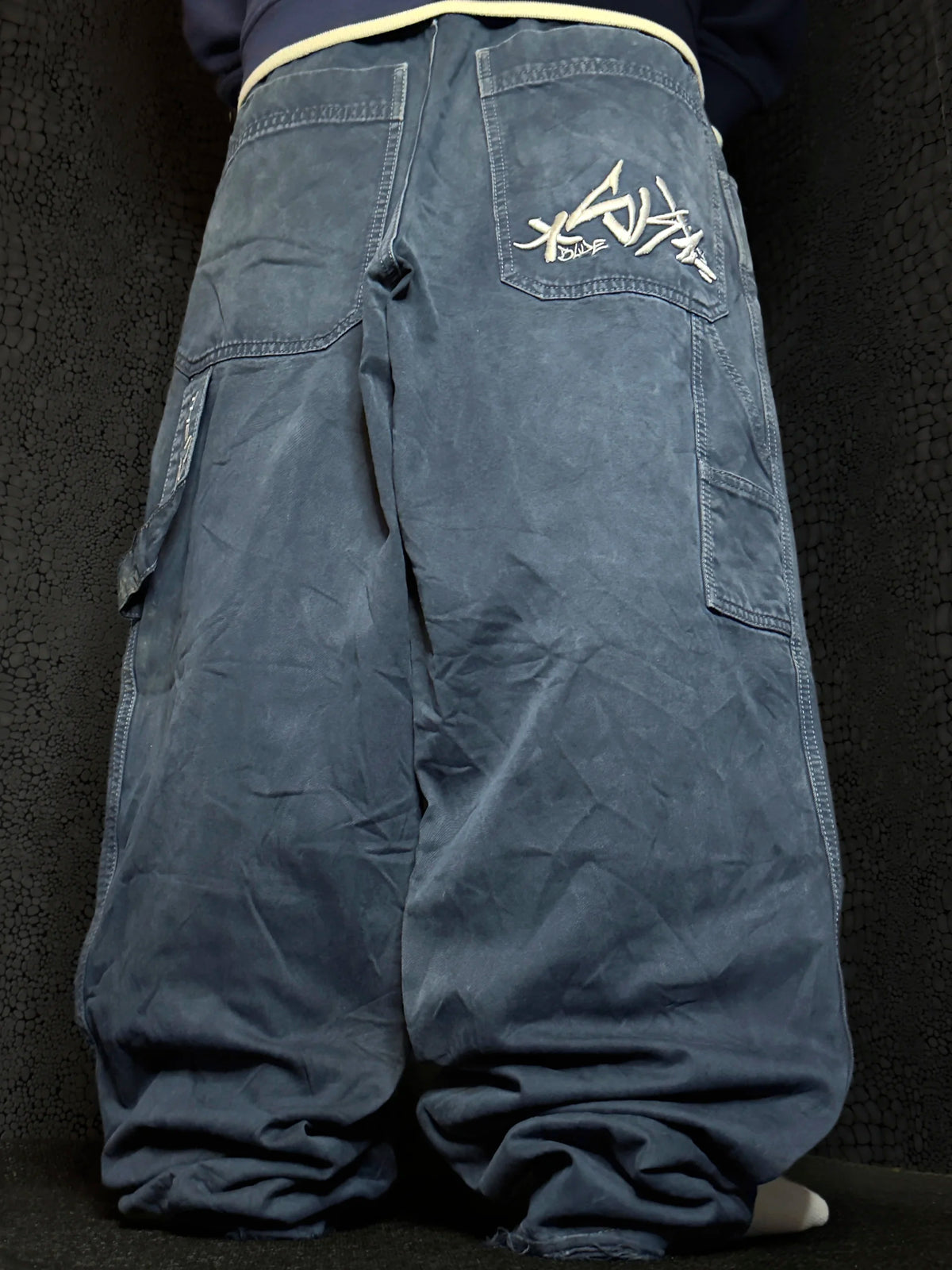 [V1089] Vintage y2k Blueskin marineblaue baggy jeans