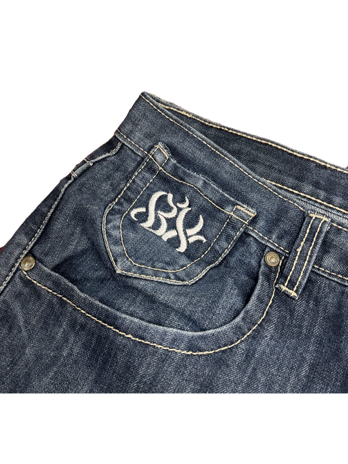 [V1091] Vintage y2k Brooklyn Xpress marineblaue straight jeans
