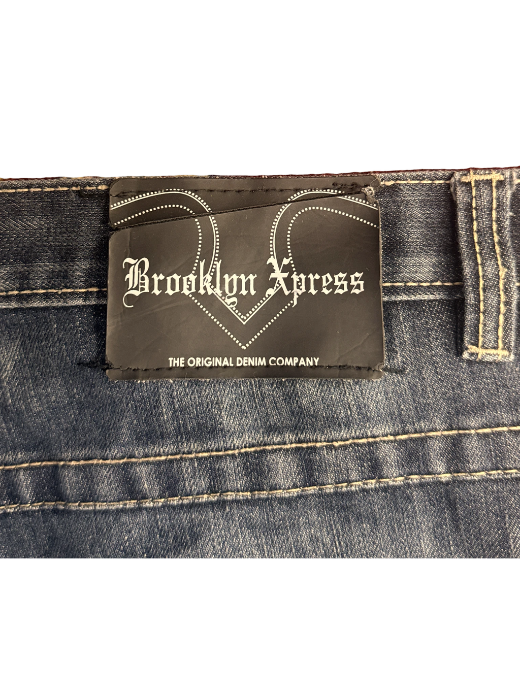 [V1091] Vintage y2k Brooklyn Xpress marineblaue straight jeans