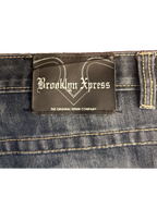 [V1091] Vintage y2k Brooklyn Xpress marineblaue straight jeans