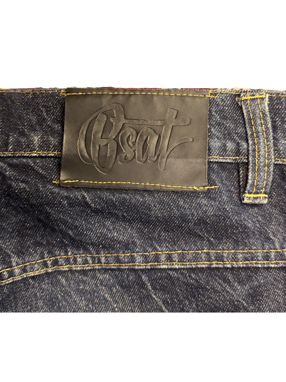 [V1092] Vintage y2k BSAT marineblaue baggy jeans