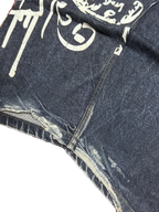 [V1092] Vintage y2k BSAT marineblaue baggy jeans