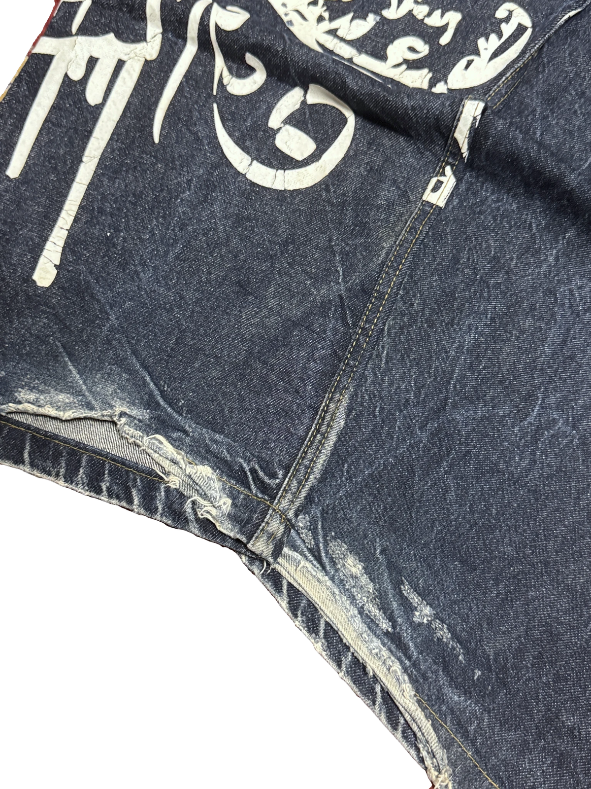[V1092] Vintage y2k BSAT marineblaue baggy jeans