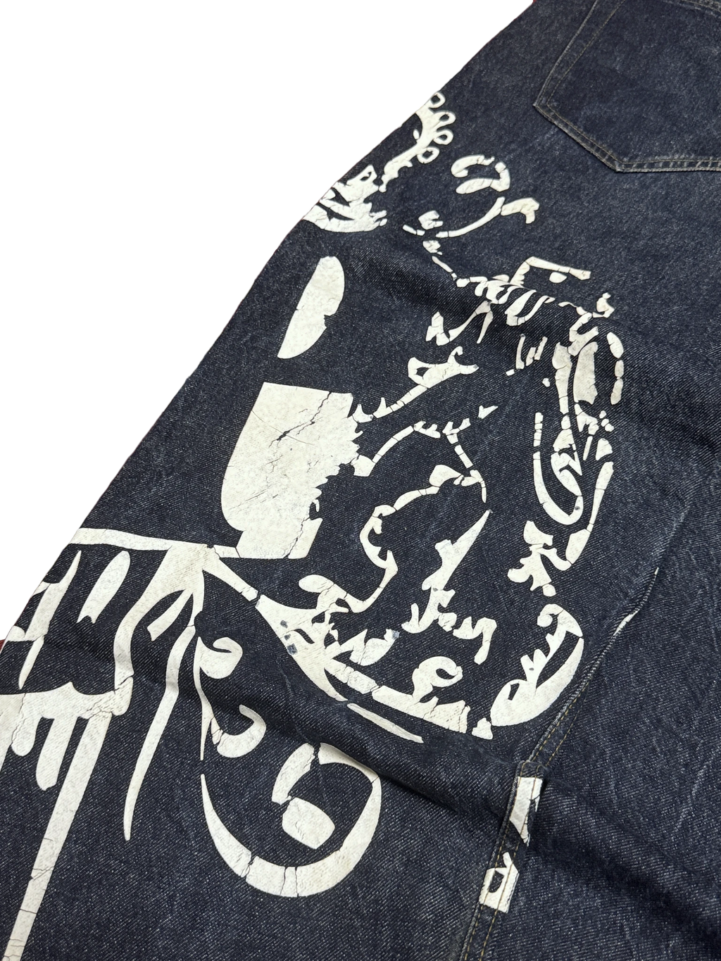 [V1092] Vintage y2k BSAT marineblaue baggy jeans