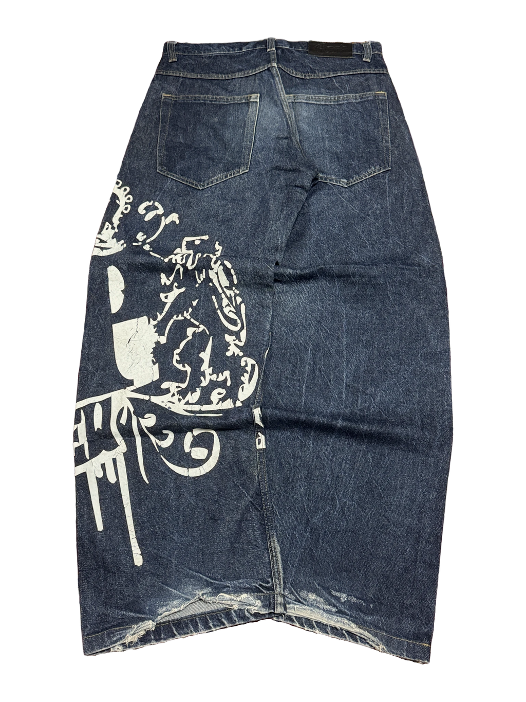 [V1092] Vintage y2k BSAT marineblaue baggy jeans