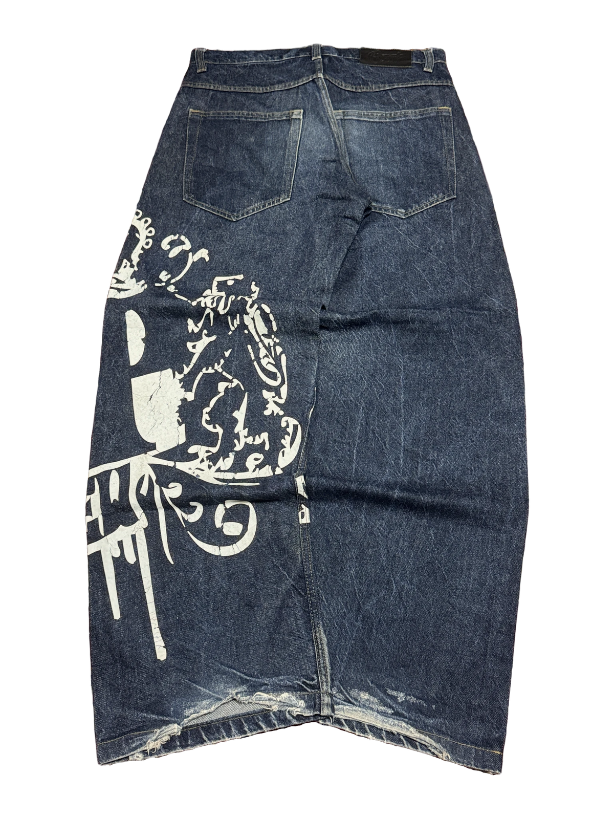 [V1092] Vintage y2k BSAT marineblaue baggy jeans