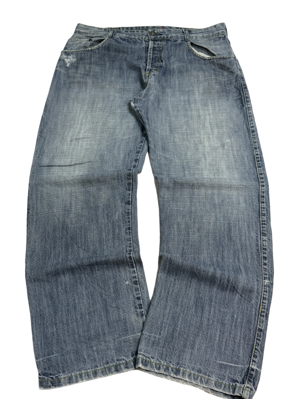 [V1093] Vintage y2k Bullrot blaue baggy jeans (The Bullstrike Team)