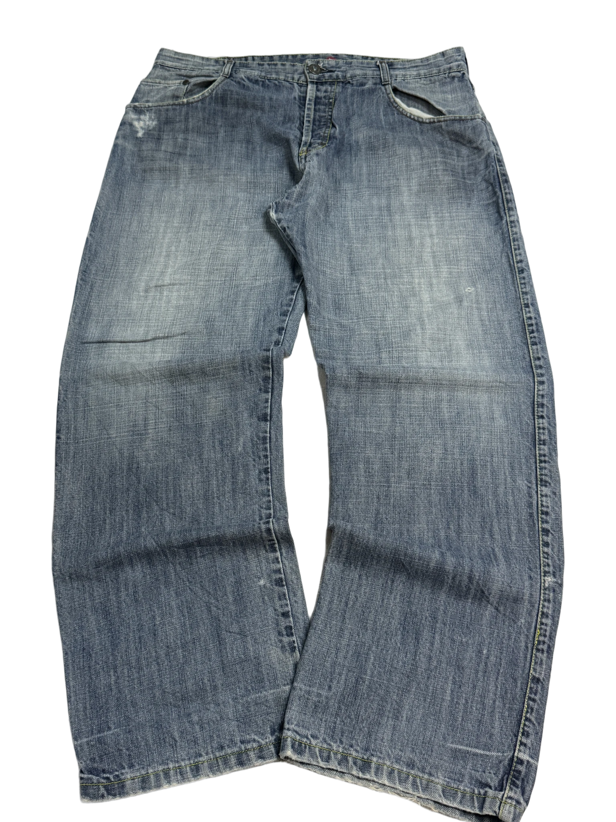 [V1093] Vintage y2k Bullrot blaue baggy jeans (The Bullstrike Team)