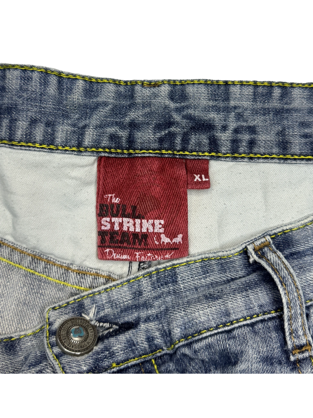[V1093] Vintage y2k Bullrot blaue baggy jeans (The Bullstrike Team)