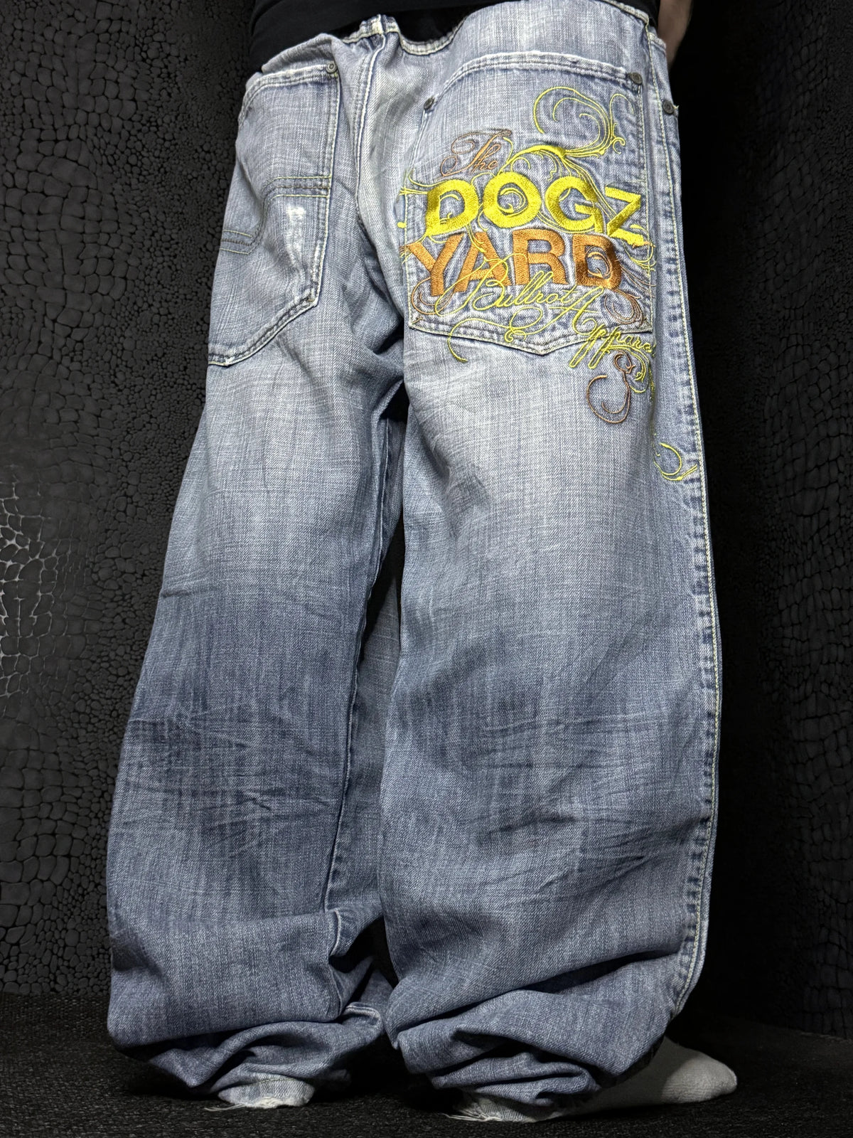 [V1093] Vintage y2k Bullrot blaue baggy jeans (The Bullstrike Team)