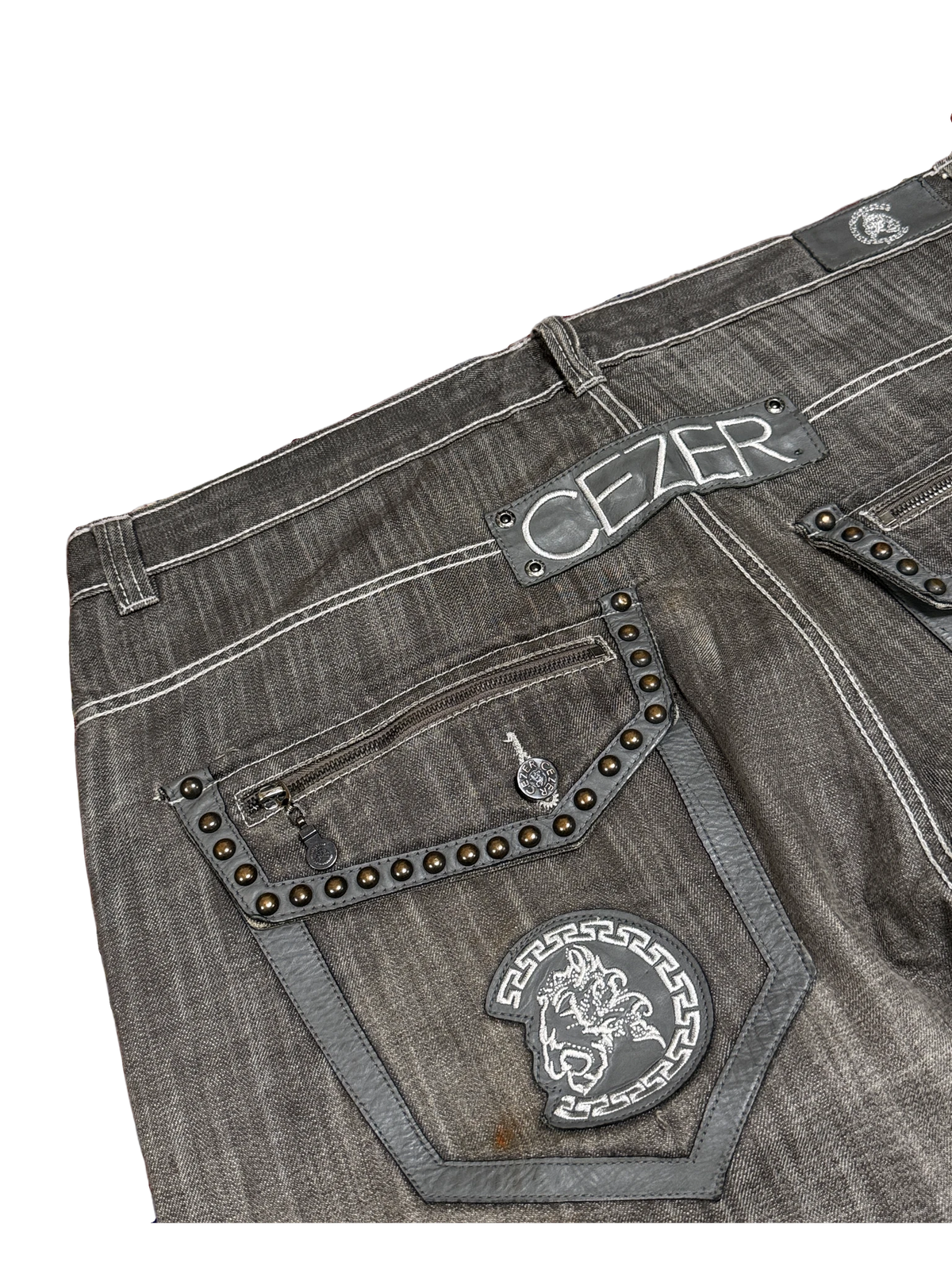 [V1094] Vintage y2k Cezer graue baggy jeans