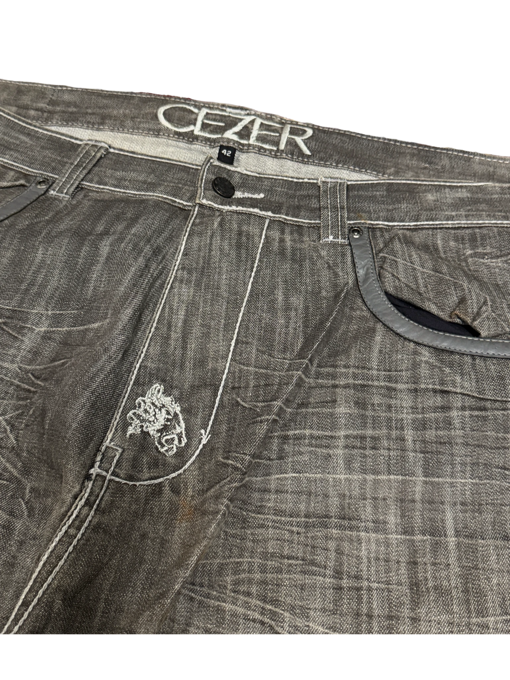 [V1094] Vintage y2k Cezer graue baggy jeans