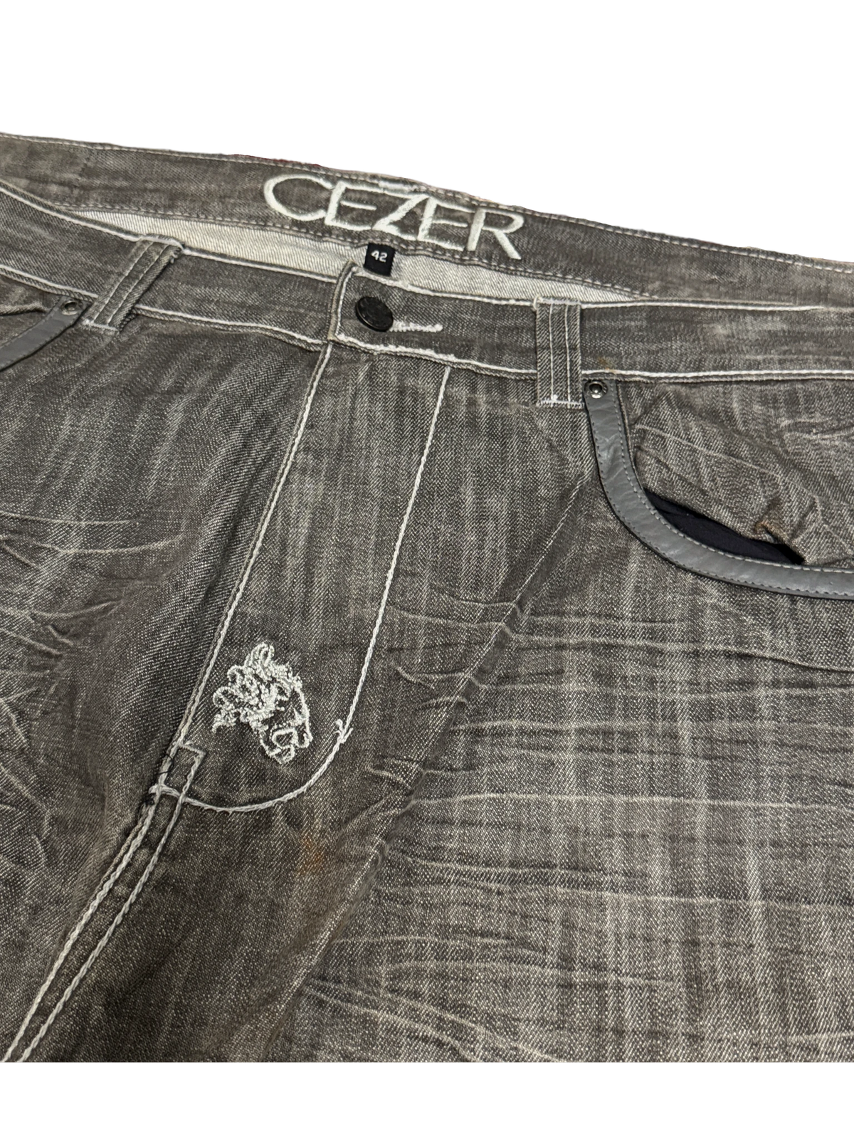 [V1094] Vintage y2k Cezer graue baggy jeans