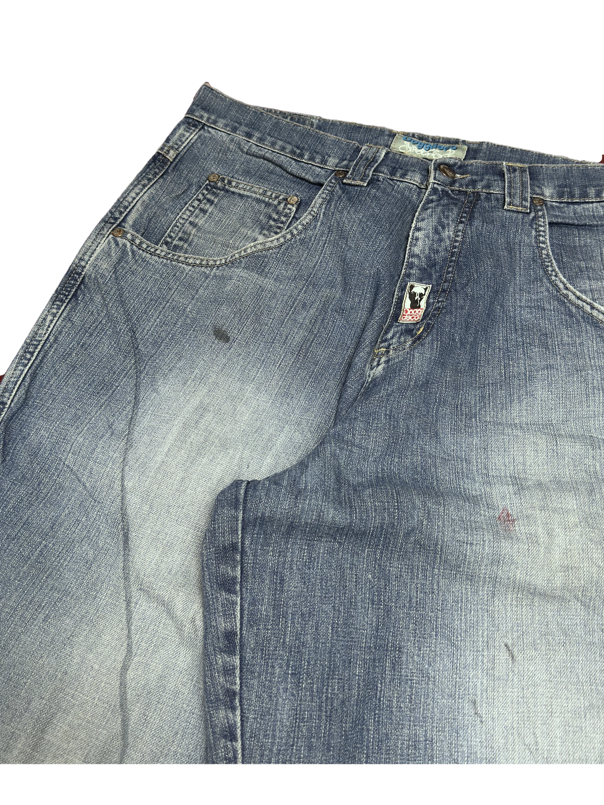 [V1099] Vintage y2k Doggdeco blaue baggy jeans