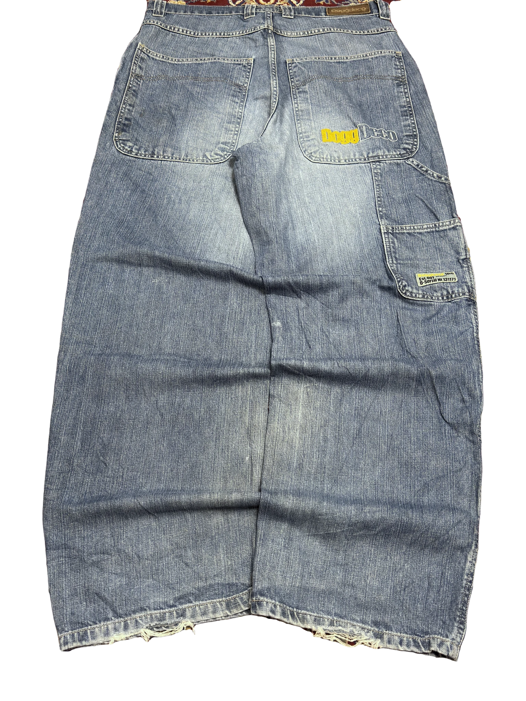 [V1099] Vintage y2k Doggdeco blaue baggy jeans