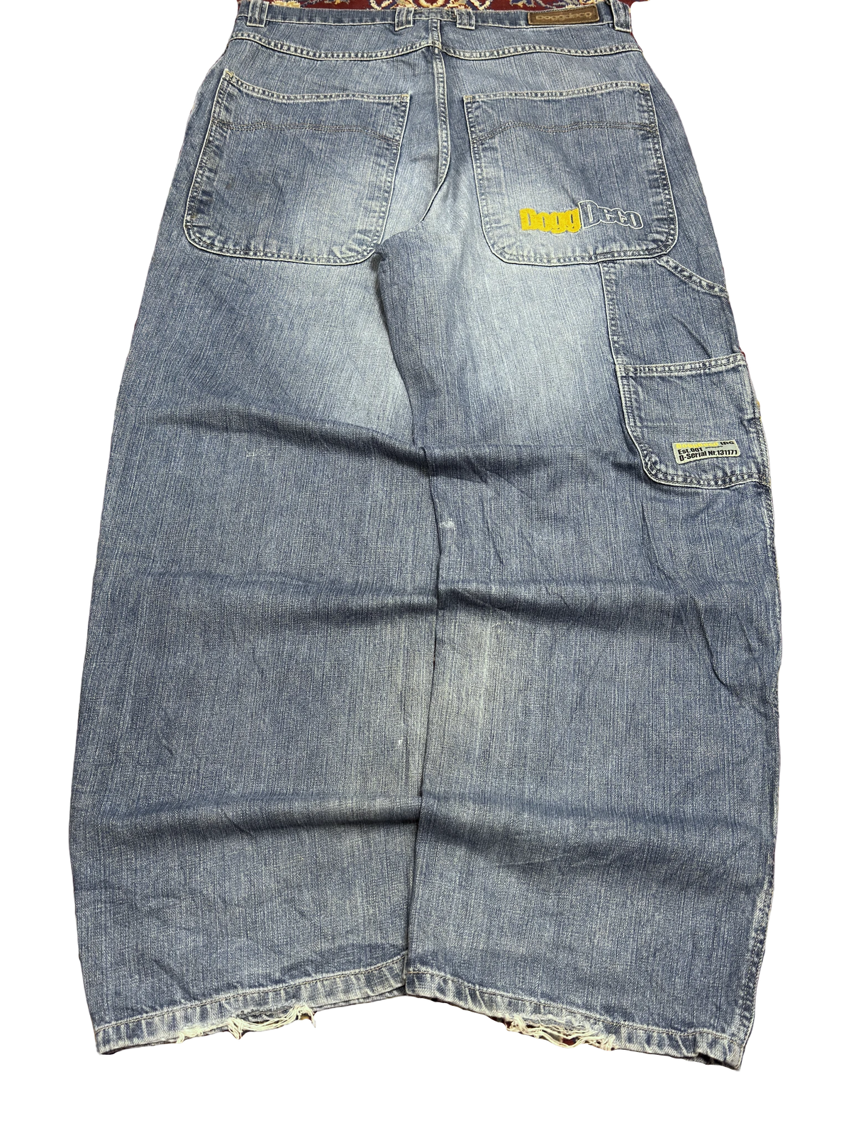 [V1099] Vintage y2k Doggdeco blaue baggy jeans