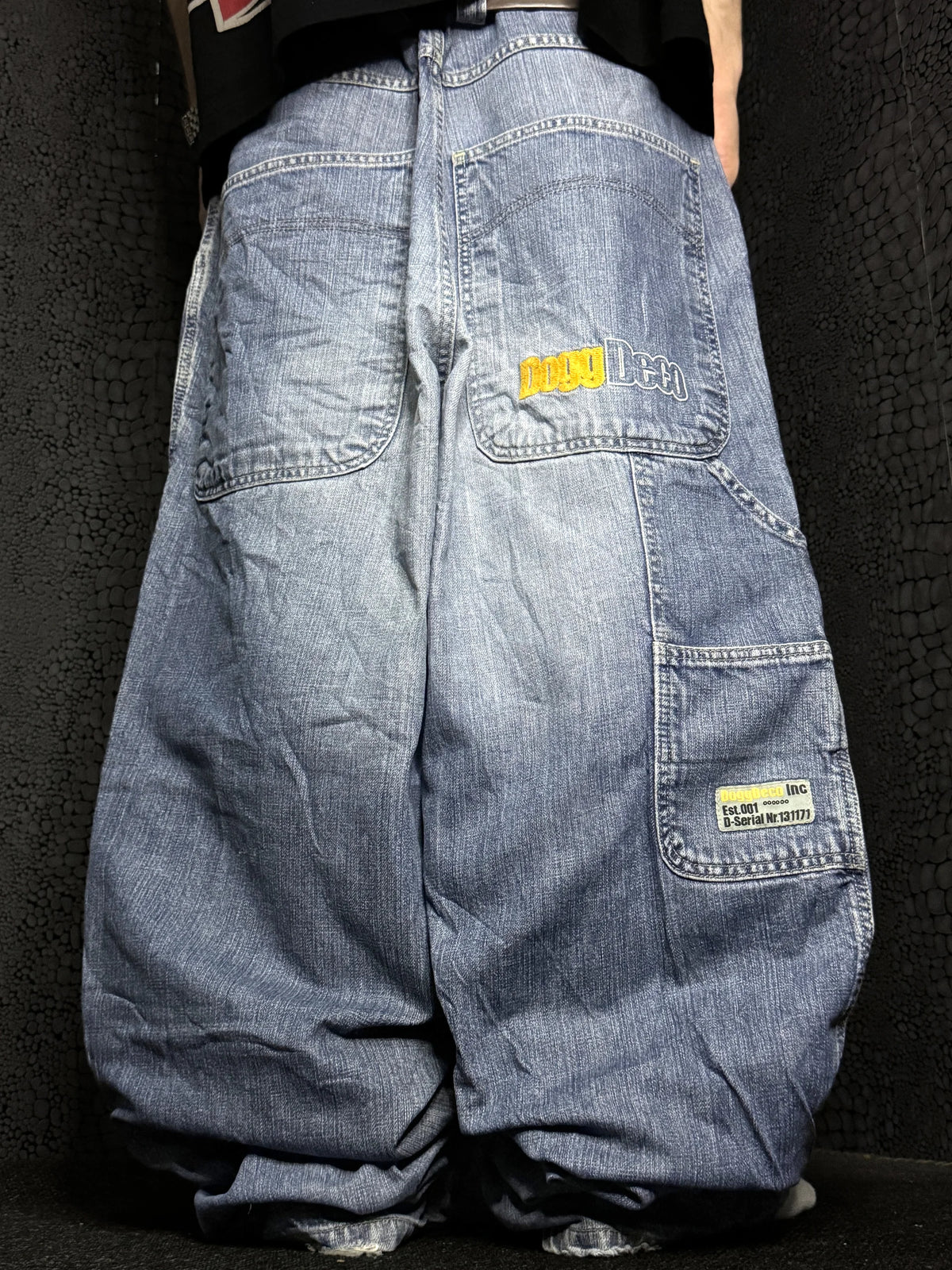 [V1099] Vintage y2k Doggdeco blaue baggy jeans