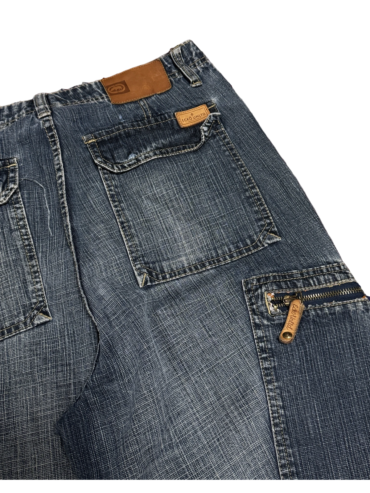 [V1100] Vintage y2k Ecko blaue baggy jeans