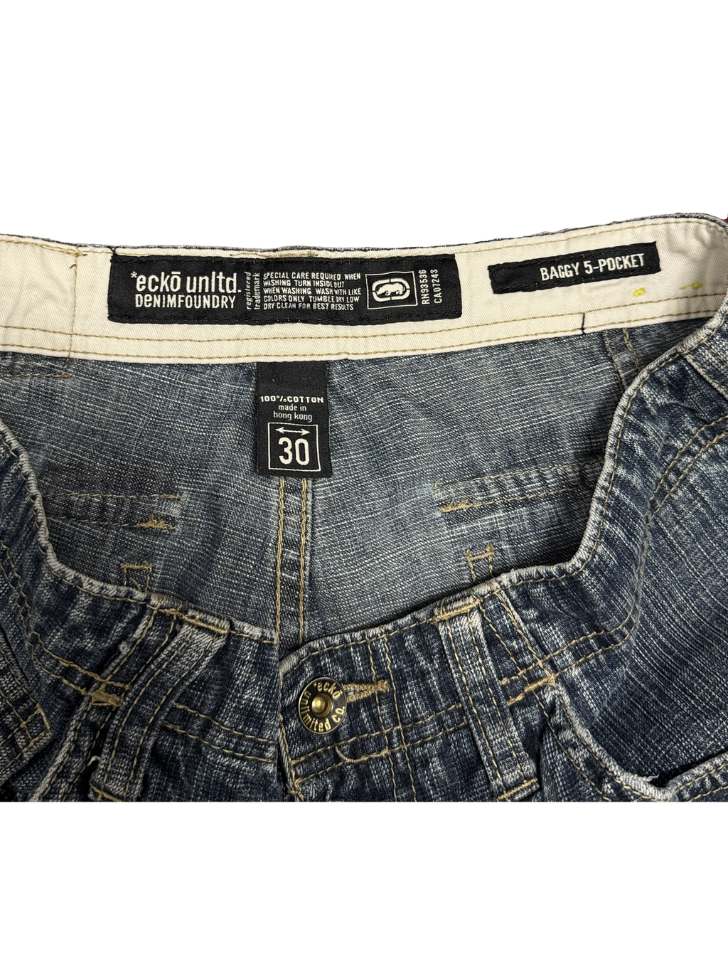 [V1100] Vintage y2k Ecko blaue baggy jeans