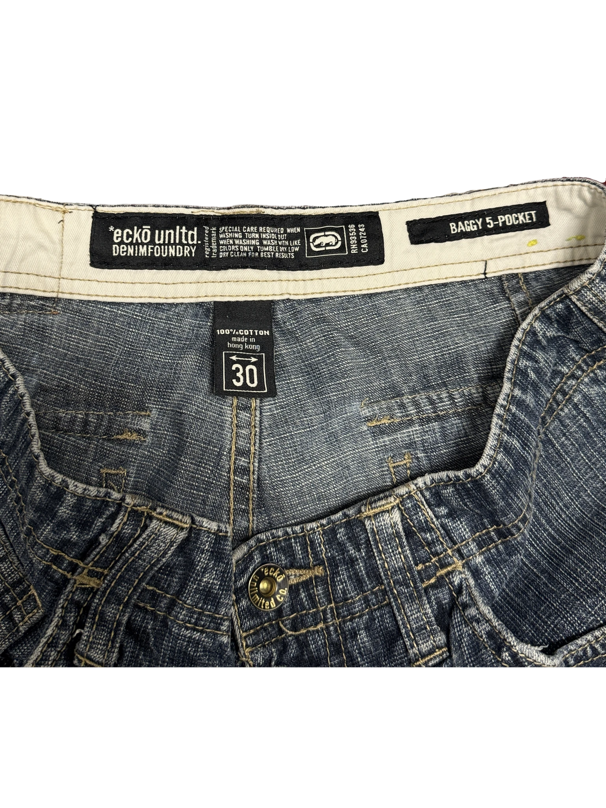[V1100] Vintage y2k Ecko blaue baggy jeans