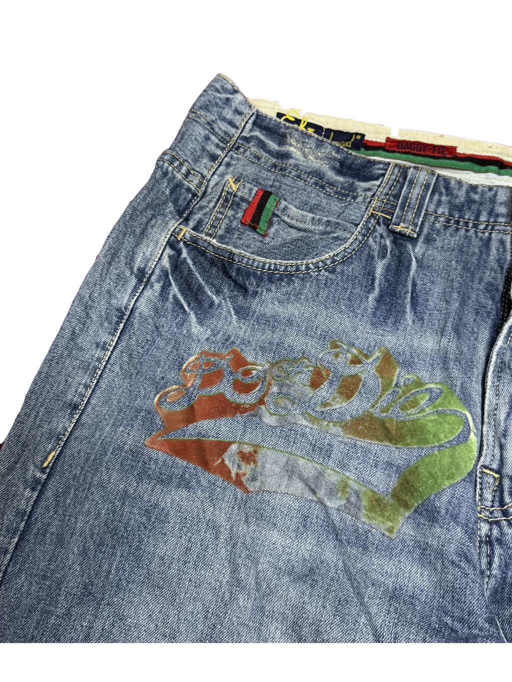 [V1101] Vintage y2k Ecko blaue baggy jeans