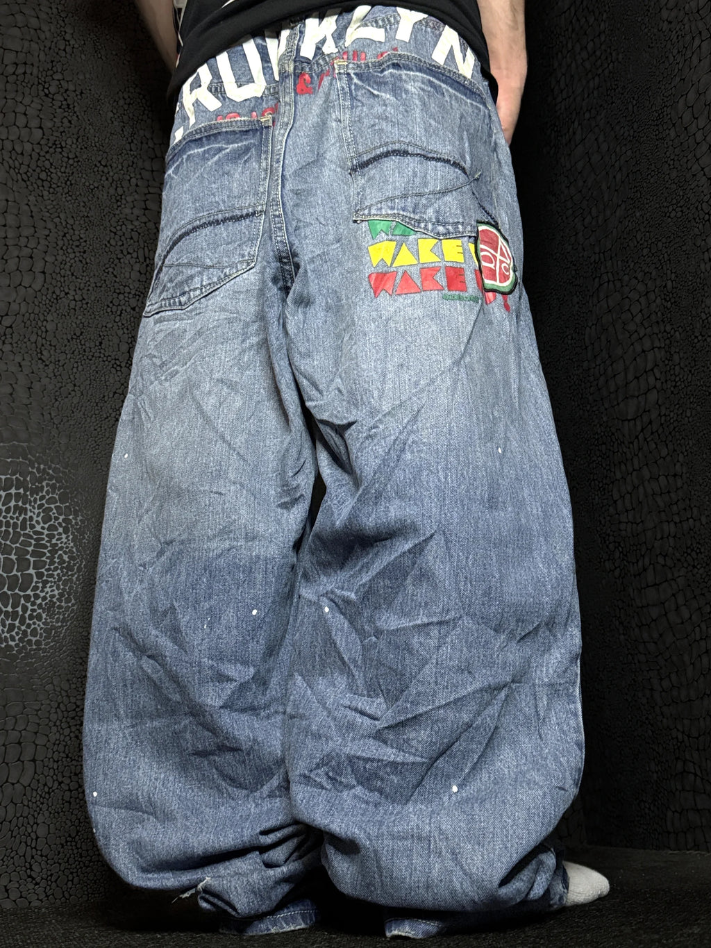 [V1101] Vintage y2k Ecko blaue baggy jeans