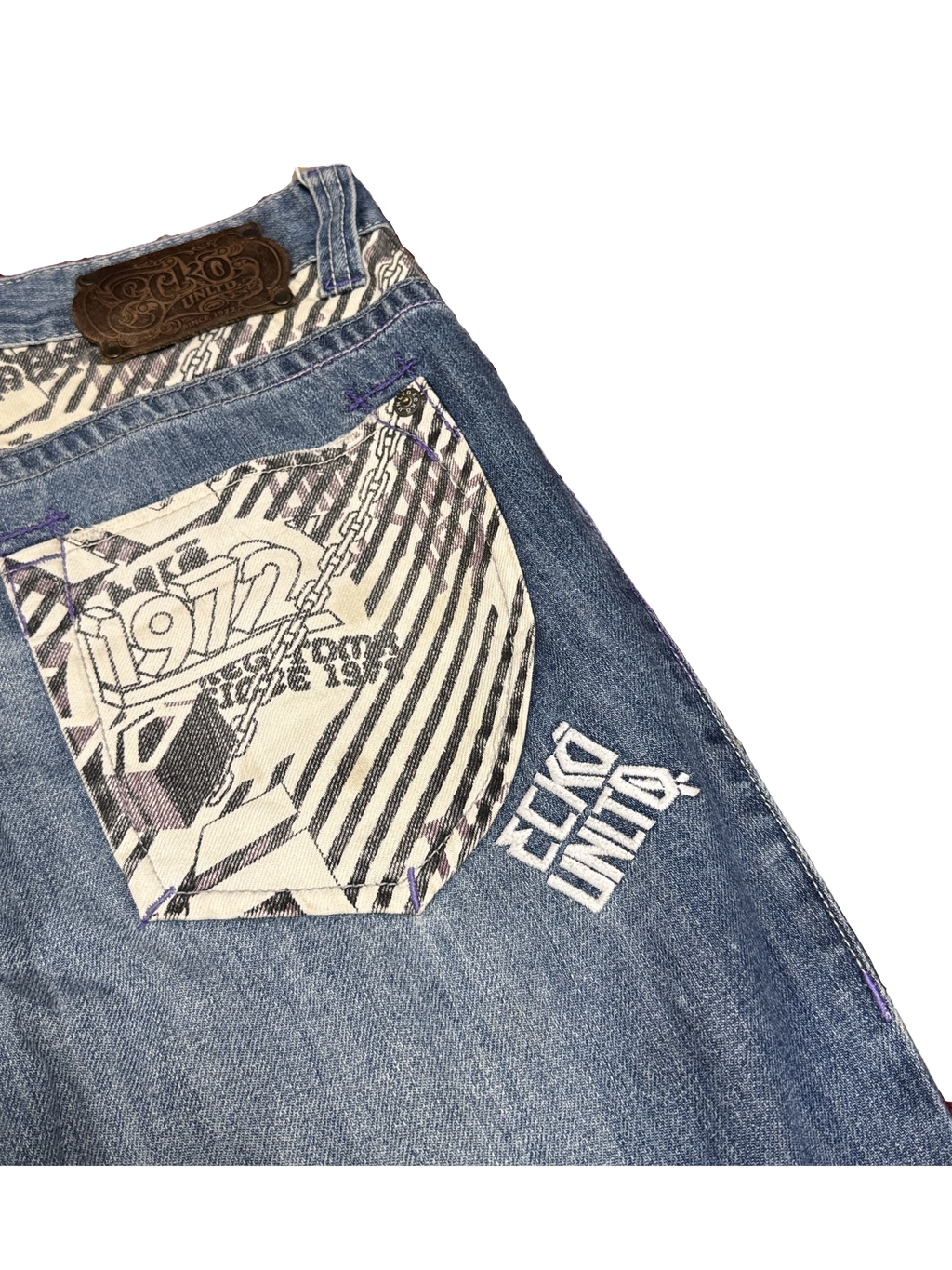 [V1102] Vintage y2k Ecko blaue baggy jeans