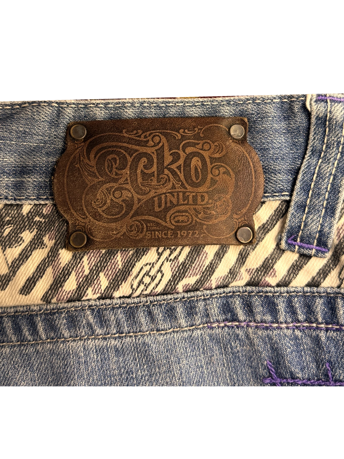 [V1102] Vintage y2k Ecko blaue baggy jeans