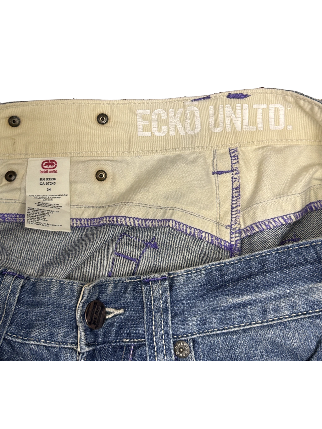 [V1102] Vintage y2k Ecko blaue baggy jeans