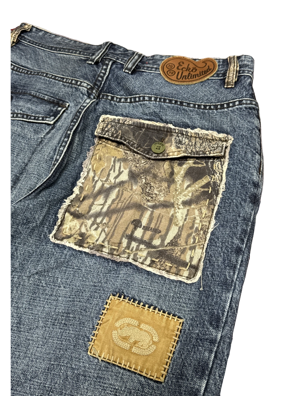 [V1103] Vintage y2k Ecko blaue baggy jeans