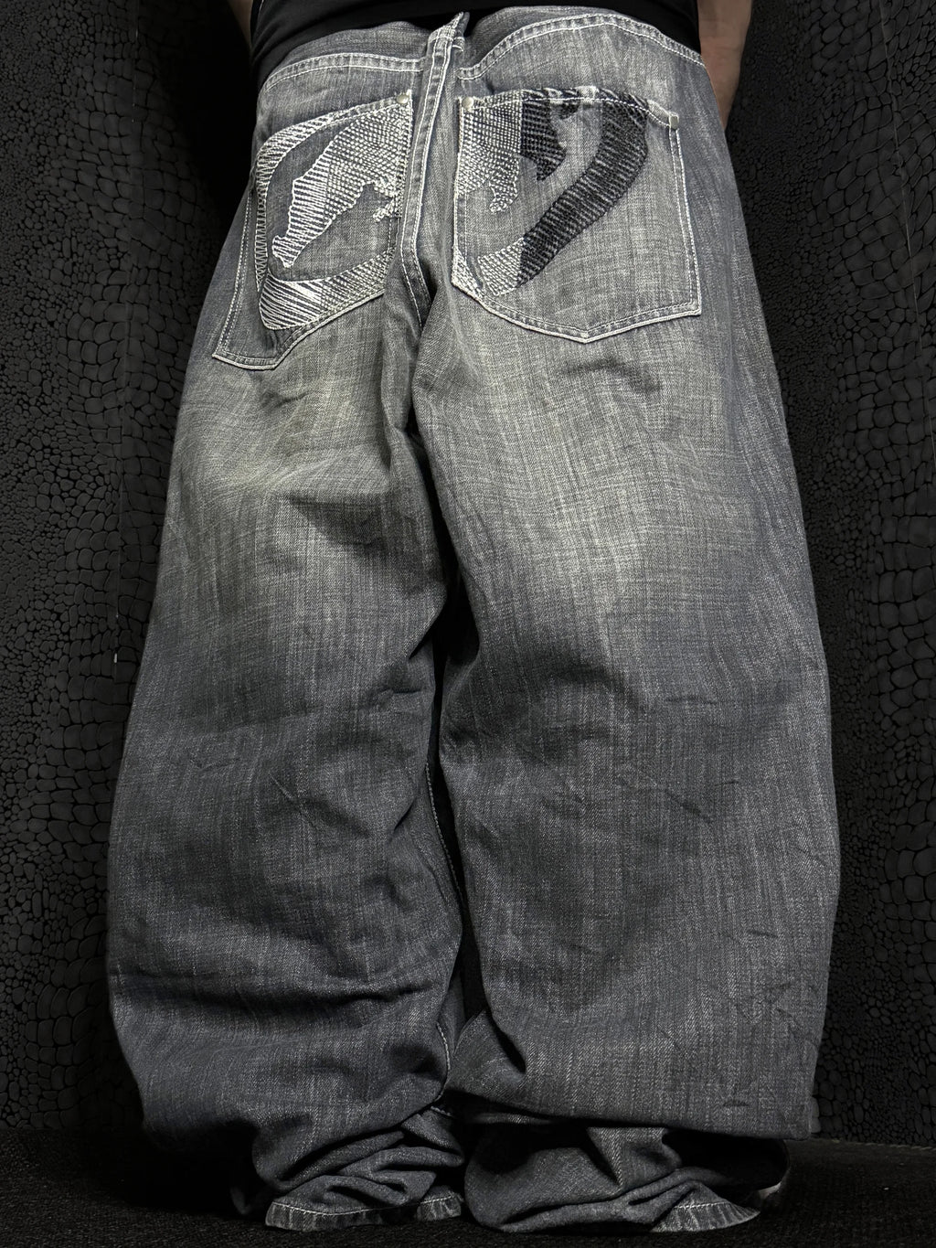 [V1104] Vintage y2k Ecko graue baggy jeans