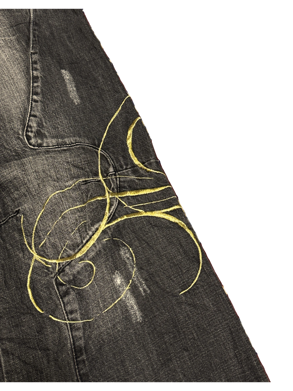 [V1107] Vintage y2k El Petro Verde schwarze baggy jeans