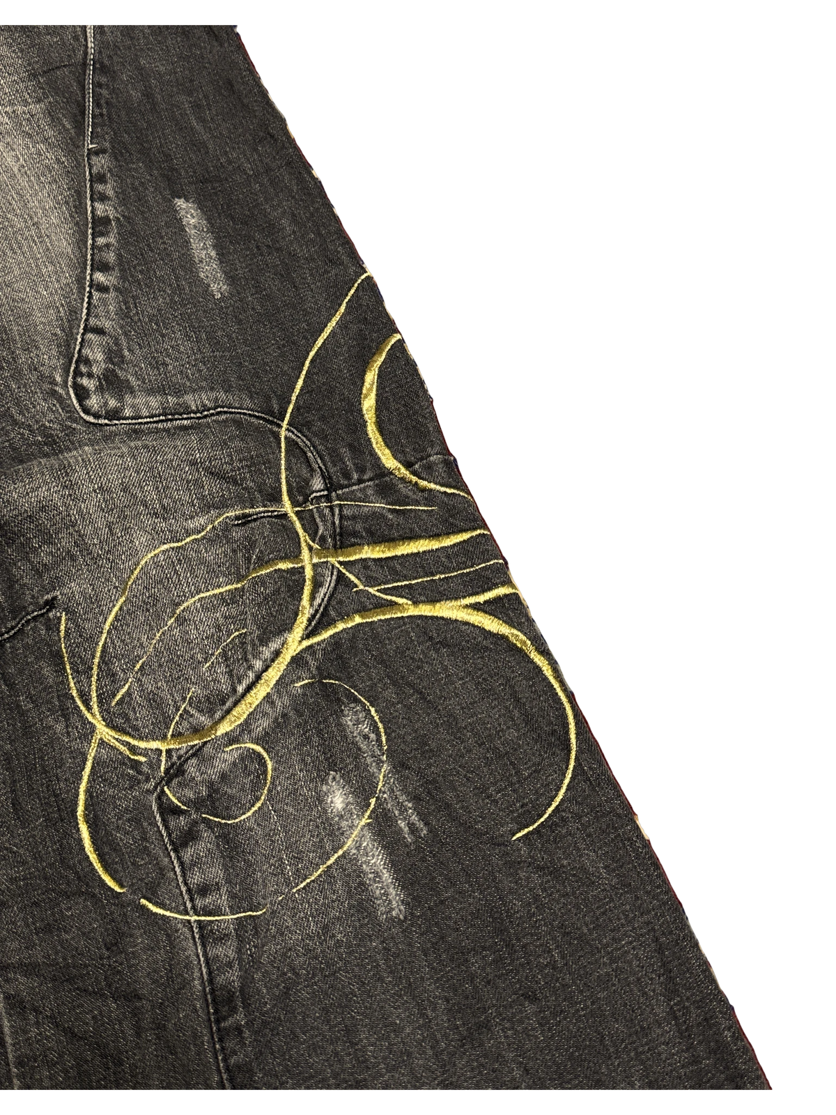 [V1107] Vintage y2k El Petro Verde schwarze baggy jeans