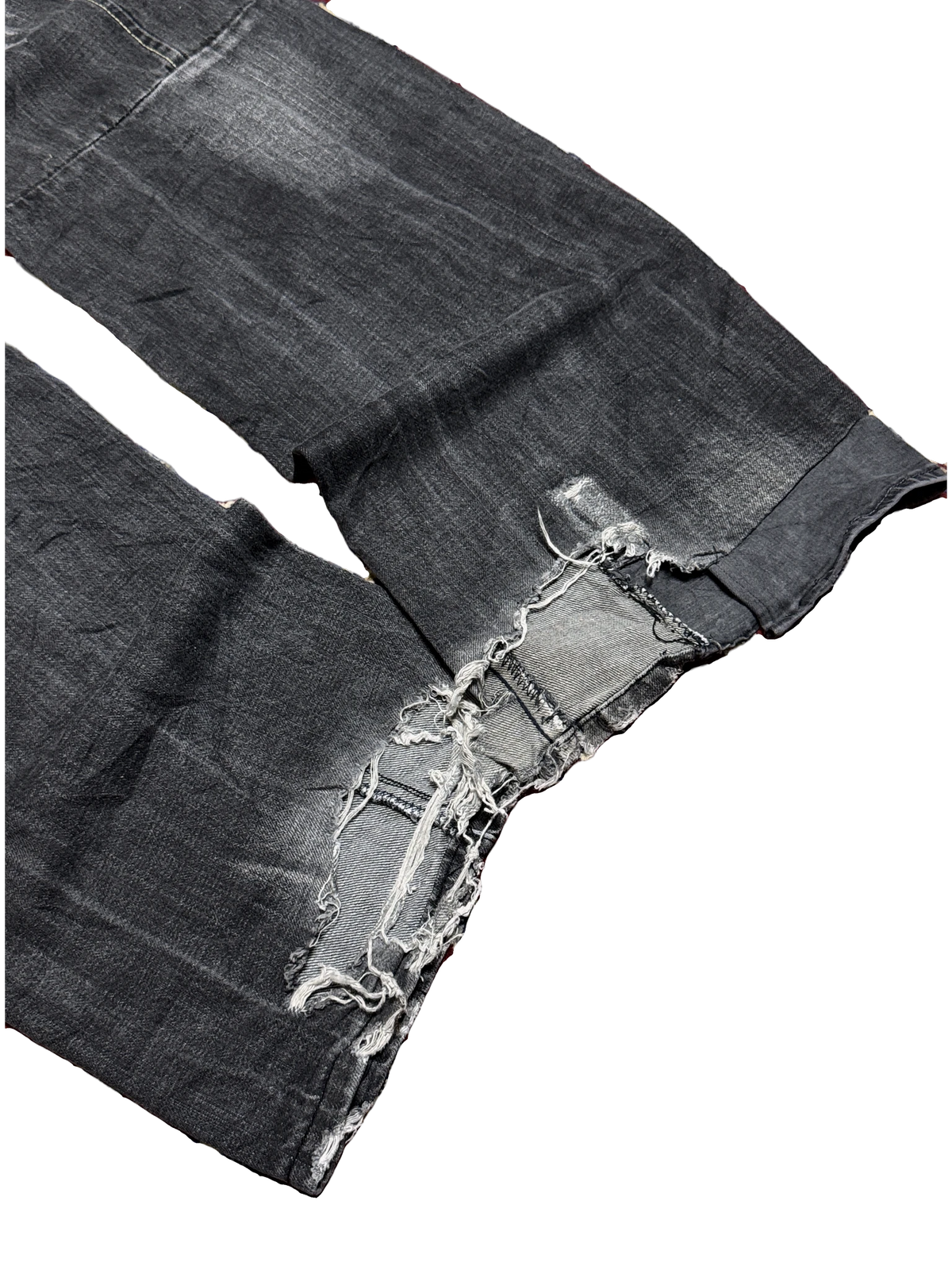 [V1107] Vintage y2k El Petro Verde schwarze baggy jeans