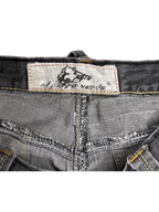 [V1107] Vintage y2k El Petro Verde schwarze baggy jeans