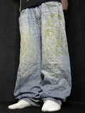 [V1110] Vintage y2k Eveilastiniide blaue baggy jeans