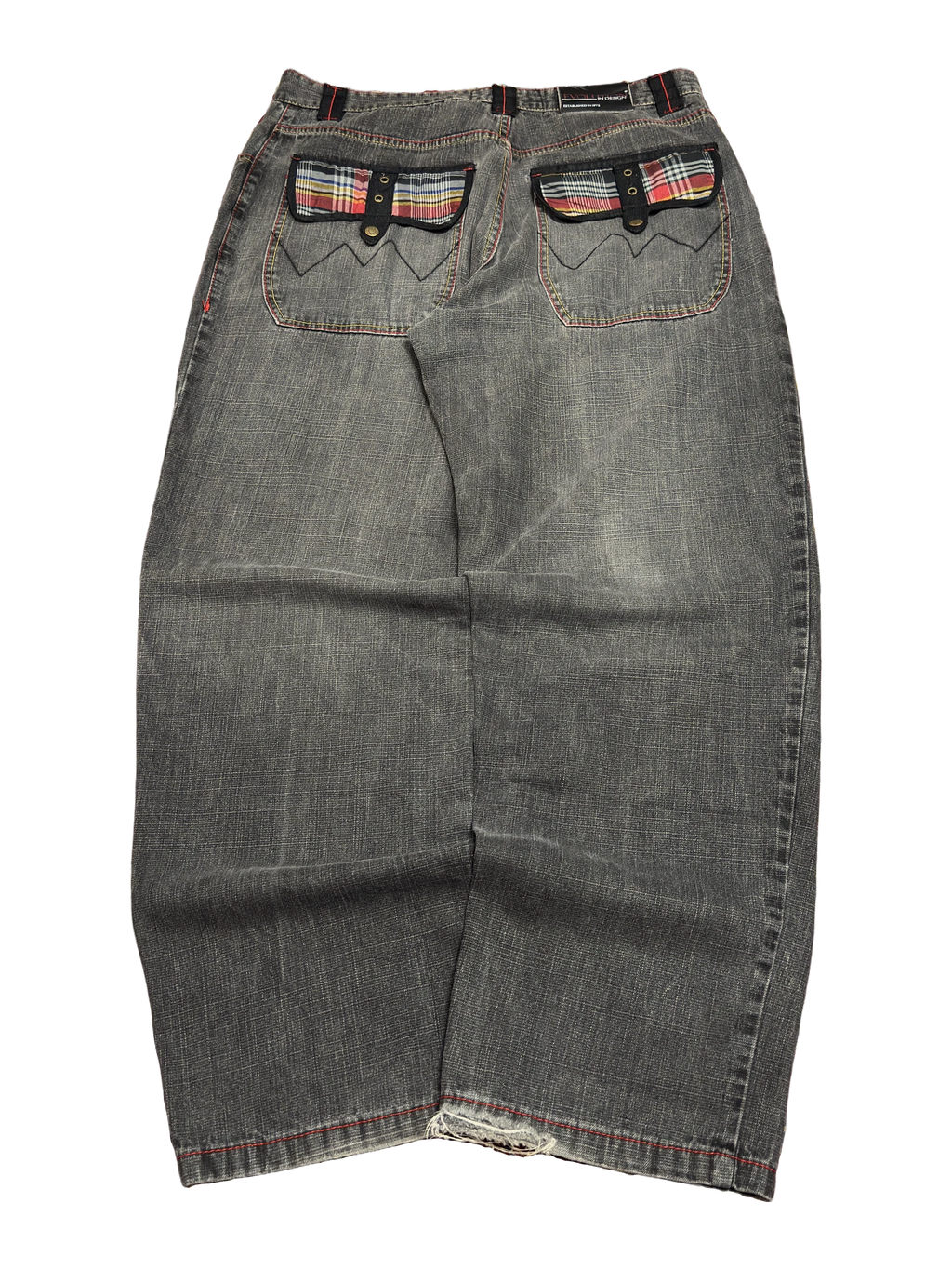 [V1111] Vintage y2k Evolution graue baggy jeans