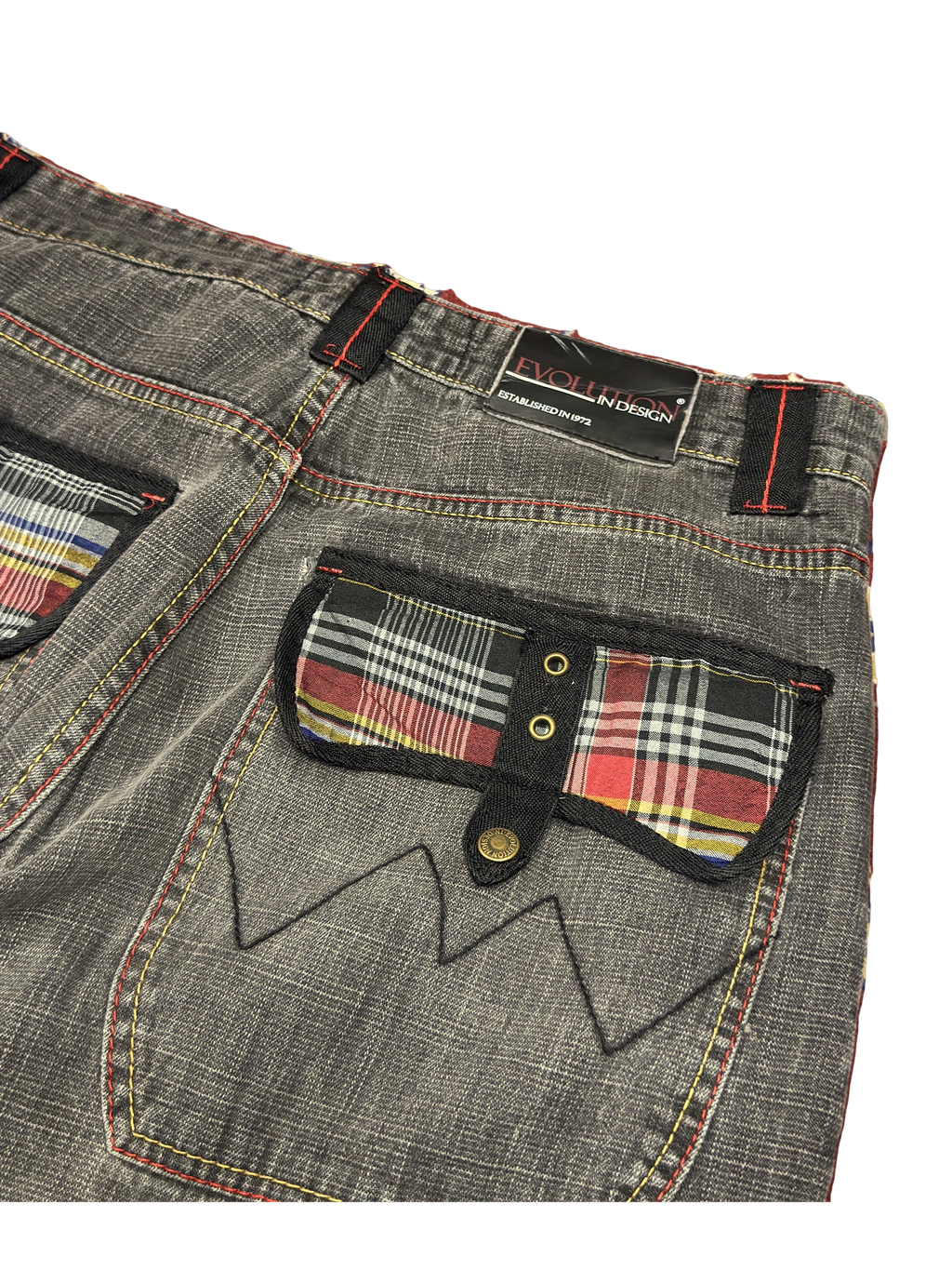 [V1111] Vintage y2k Evolution graue baggy jeans