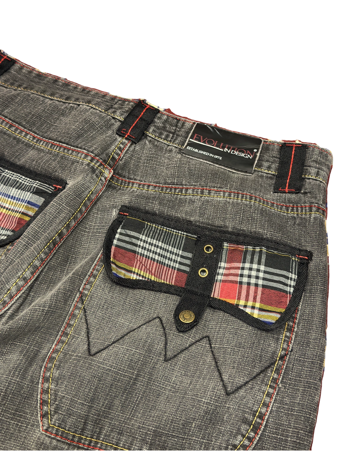 [V1111] Vintage y2k Evolution graue baggy jeans