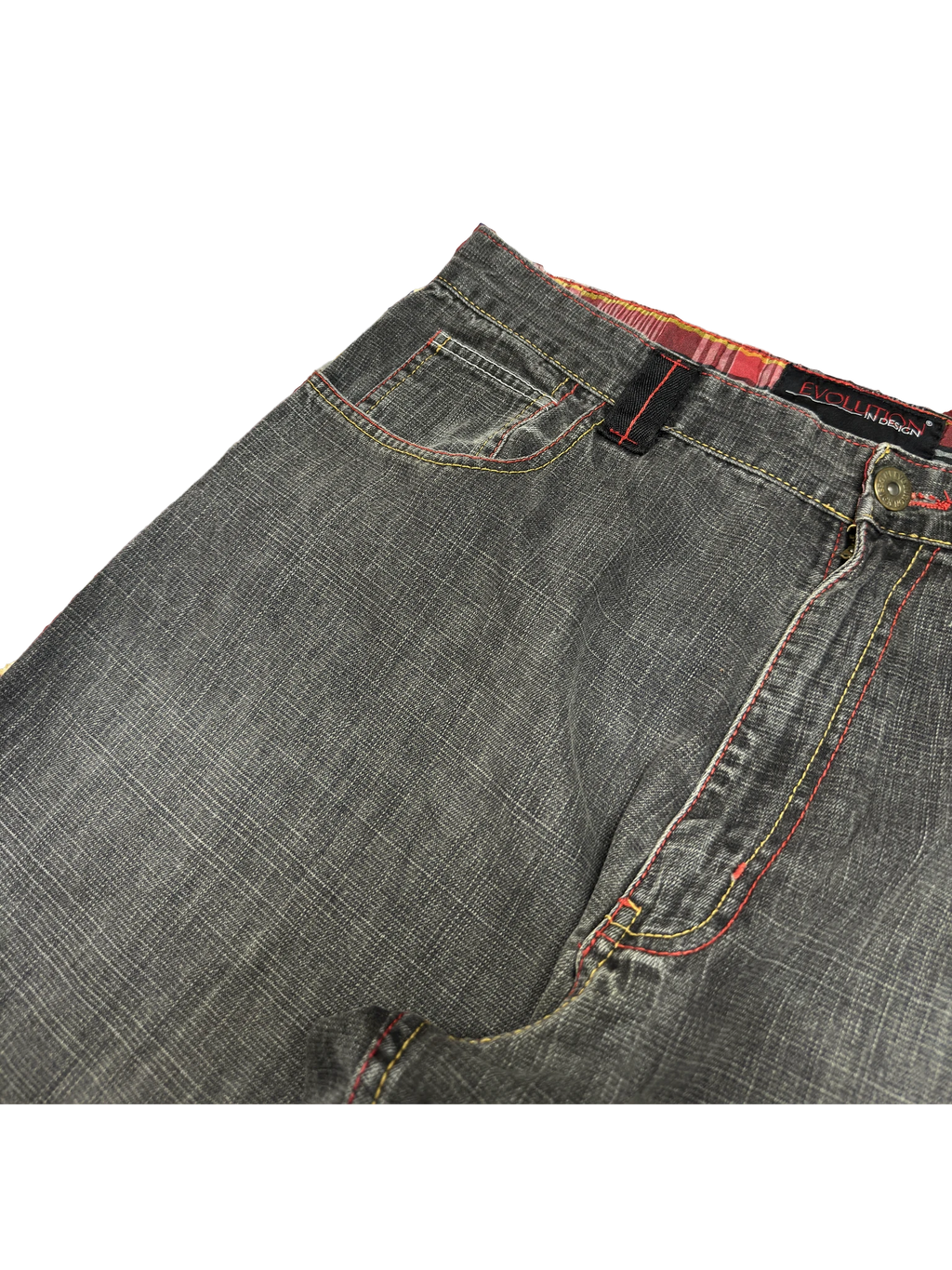 [V1111] Vintage y2k Evolution graue baggy jeans