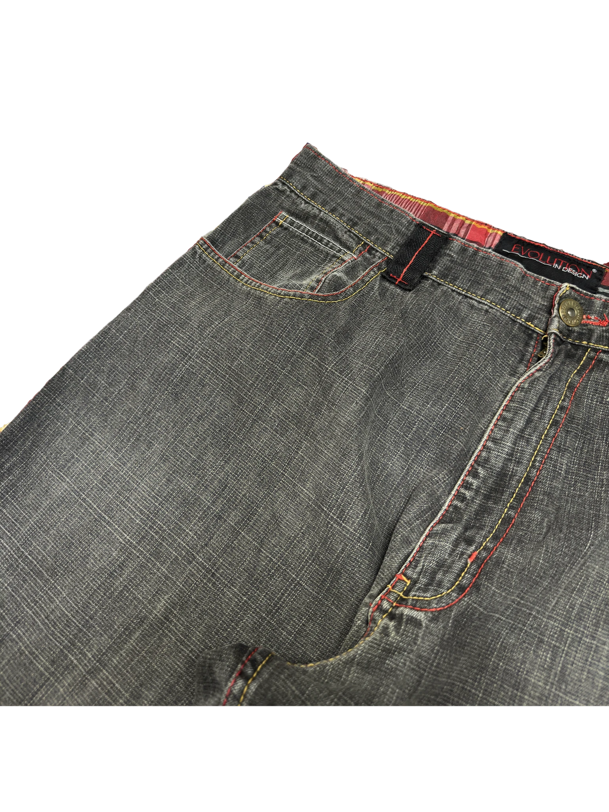 [V1111] Vintage y2k Evolution graue baggy jeans