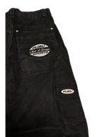 [V1112] Vintage y2k Fubu schwarze baggy jeans