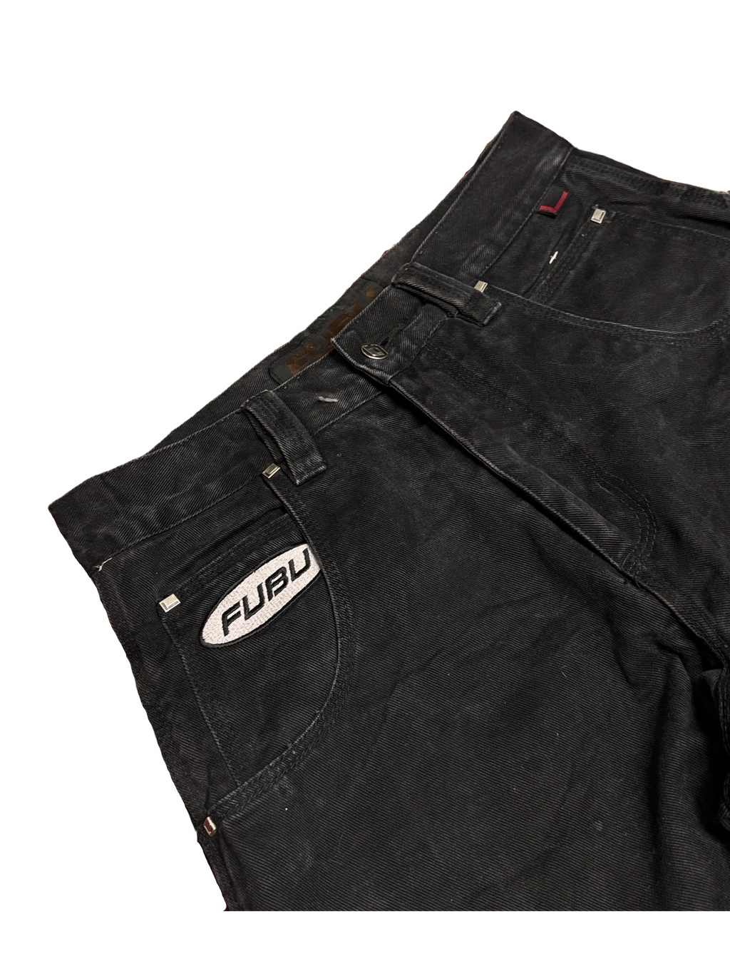 [V1112] Vintage y2k Fubu schwarze baggy jeans
