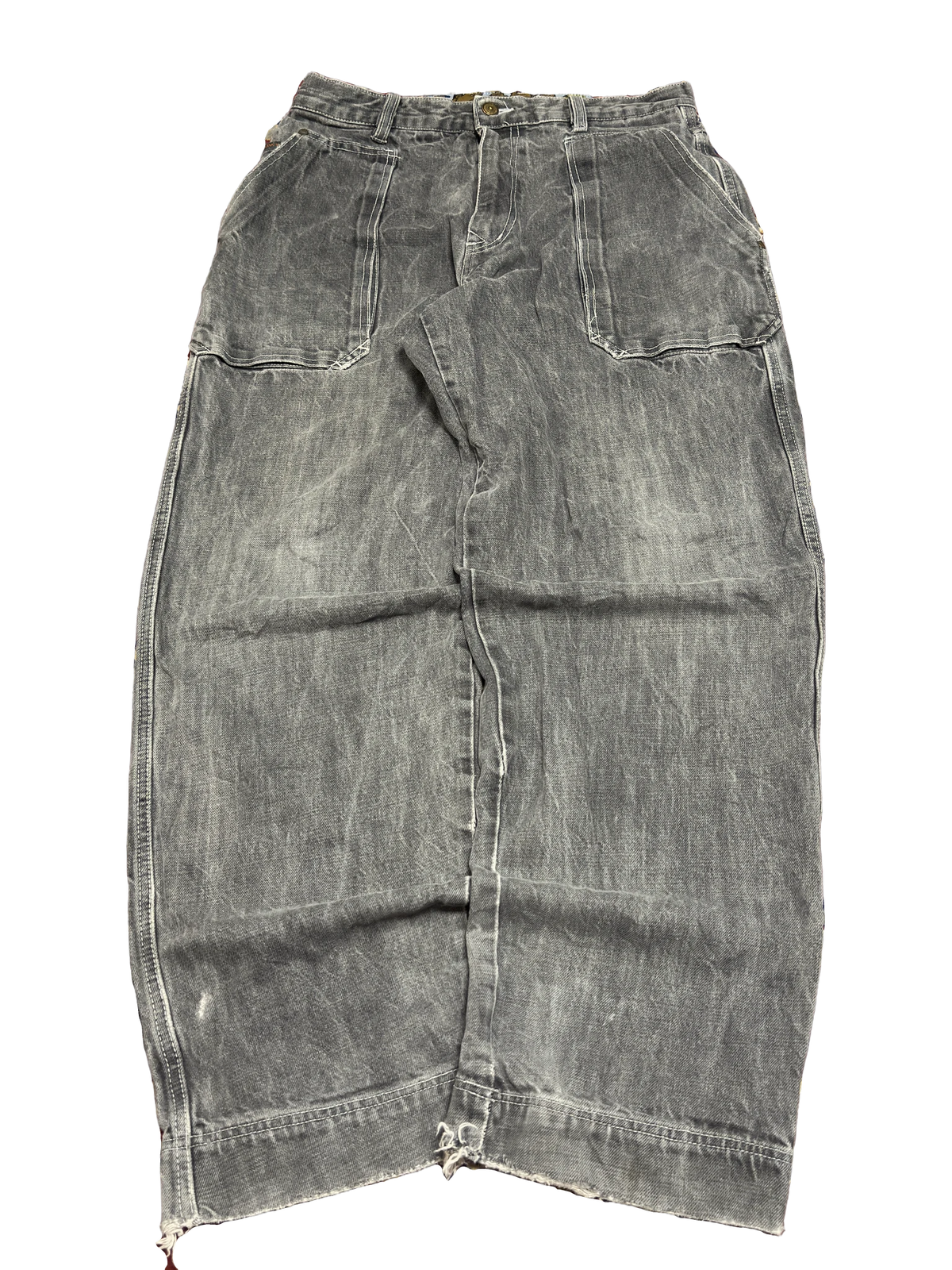 [V1113] Vintage y2k Fubu graue baggy jeans