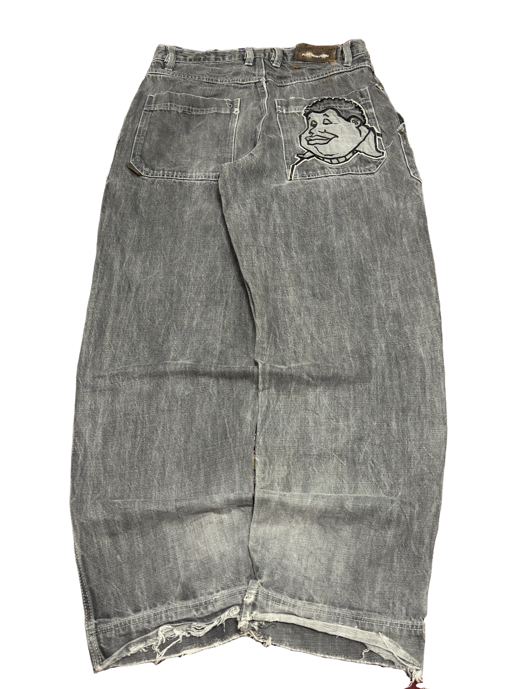 [V1113] Vintage y2k Fubu graue baggy jeans