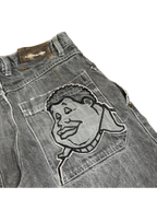 [V1113] Vintage y2k Fubu graue baggy jeans
